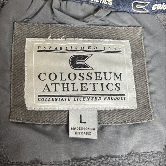 Penn State Jacket Coat Mens Large Gray Colosseum Athletics Fleece Lined Fanwear - Picture 7 of 9